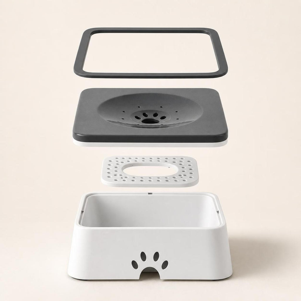 Wag Cabin AquaRest removable floating disk and bowl components