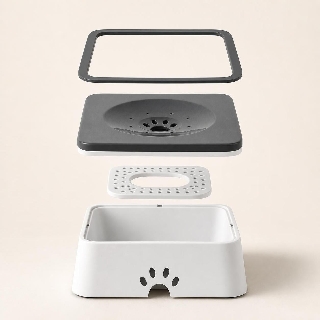 Wag Cabin AquaRest removable floating disk and bowl components
