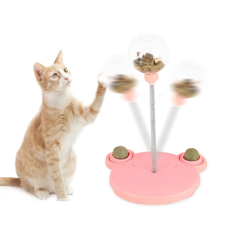 Wag Cabin PuzzlePounce blue treat puzzle toy for cats and small dogs - detail 7