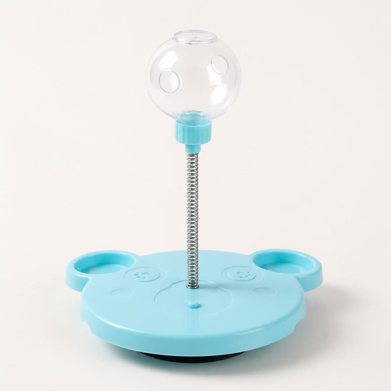 PuzzlePounce blue treat puzzle toy front three-quarter studio view