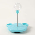Wag Cabin PuzzlePounce blue treat puzzle toy on white background