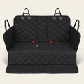 Wag Cabin RoadShield black waterproof dog car seat cover on a clean plain background