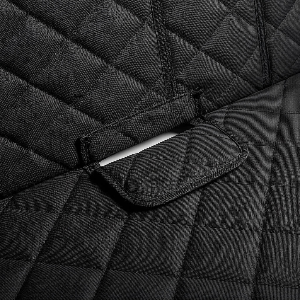 RoadShield seat belt opening and lower bench protection detail close-up