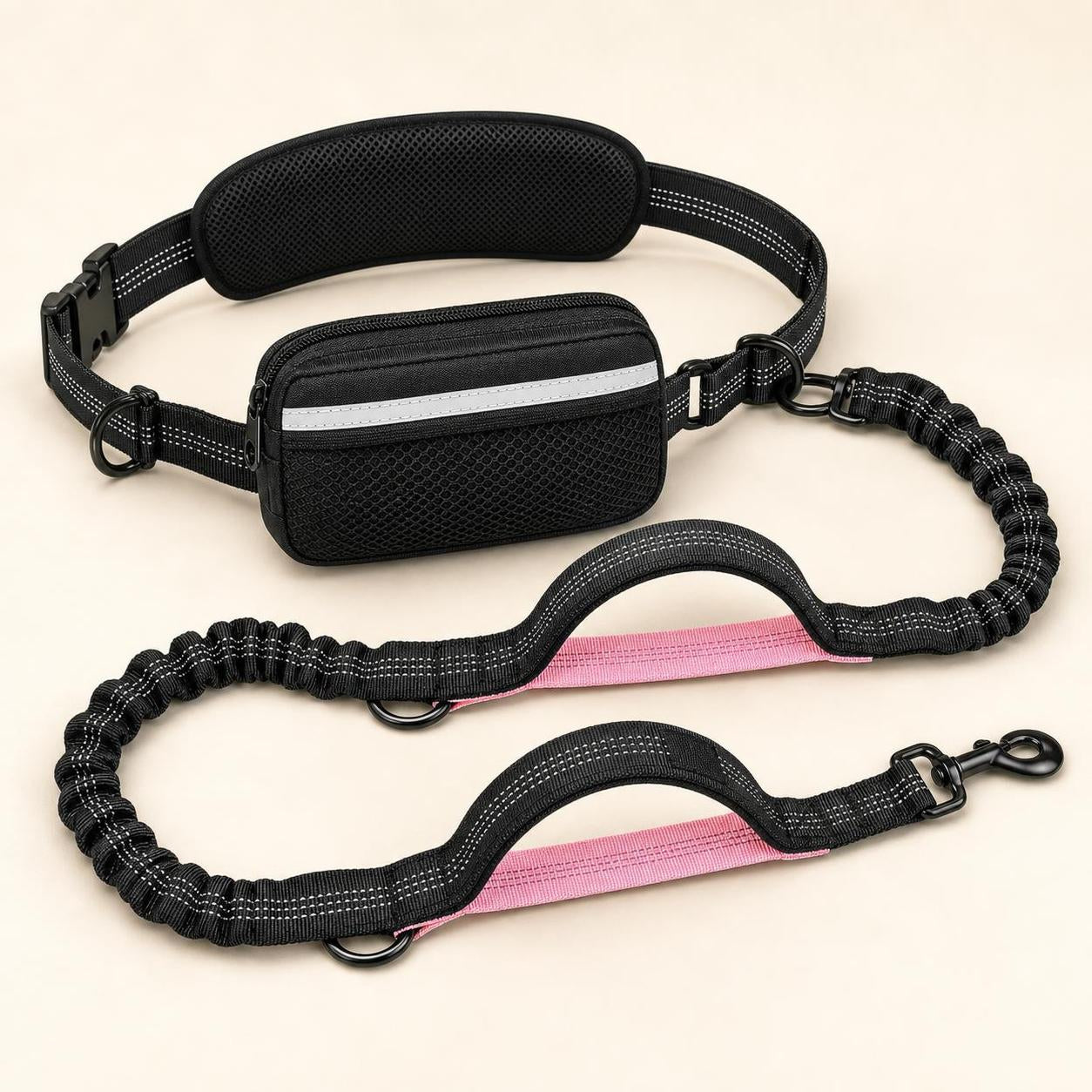 Wag Cabin TrailLoop hands-free leash top front full product layout